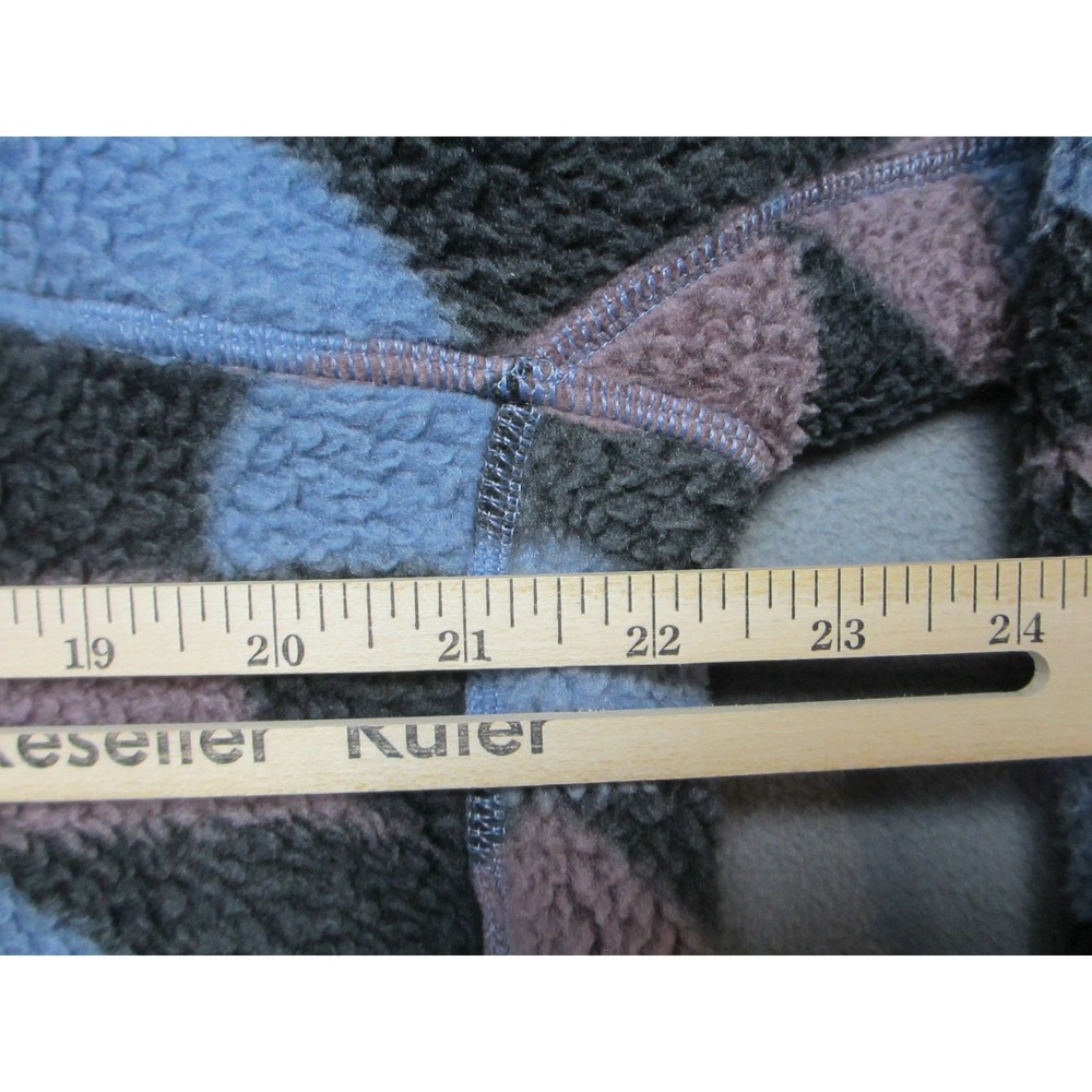 Mountain Hardwear Jacket Womens Medium Black Purple Hooded Southpass Fleece - Picture 10 of 11